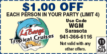 Discount Coupon for LeBarge Tropical Cruises